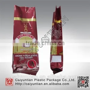 Tin Tie Tea Bags With Window Custom Stand up Pouch Eight-sealing Stand up Bag thumbnail-1
