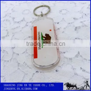 Cheap Whilte Pendant Acrylic Keychain thumbnail-2