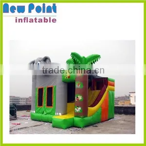 Holiday Elephant Inflatable Combo Bouncer House for Kids Inflatable Bouncer Slide for Fun thumbnail-1