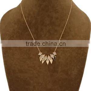 Women's Accessories Geometry Rhinestone Pendant Statement Necklace 2016 thumbnail-4
