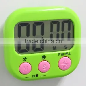 2.9 Inch LCD Big Screen AAA Battery Countdown 4 Color Digital Kitchen Timer thumbnail-3