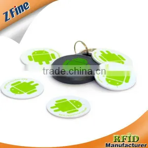 Circle 30*30mm NTAG203 NFC Tag in China thumbnail-1