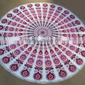 Mandala Printed Round Beach Towel 72 Inch Roundies Wholesale thumbnail-6