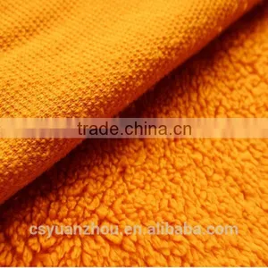 Dubai Fashion Orange Sherpa Fleece Fabric thumbnail-1