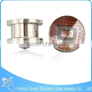 Christmas Stainless Steel Tunnels Piercing Jewelry Ear Flesh Tunnel thumbnail-4