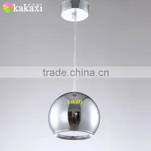 12W Apple LED Pendant Lights For Dining Room Lamp Plating Silver Color Creative LED Chandeliers thumbnail-1