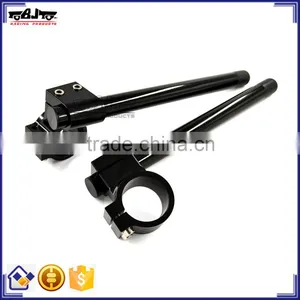 BJ-COHB-033B High Quality 33mm Raiser CNC Aluminum Motorbike Clip On Handlebars For Honda CB-450SC thumbnail-1