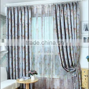 Countryside Style Garden Floral Fabric Curtain With Exquisite Jacquard thumbnail-1