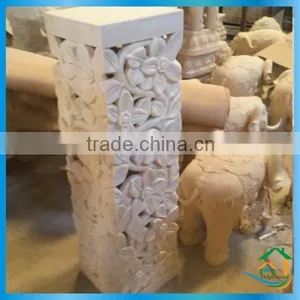 Sandstone Lamp Pillar Planter thumbnail-6
