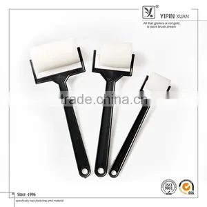 3 Pcs/set Children Diy Black Plastic Handle White Sponge Paint Roller thumbnail-1