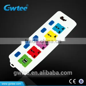 ABS British Type Socket With 3 Switches/lamps FXD-309 thumbnail-4