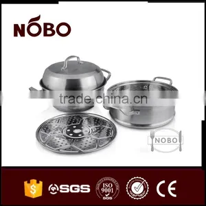 IRON MAN 2 Layer Multifunctional Stainless Steel Stock/steamer Pot thumbnail-1