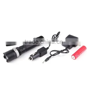 Powerful Rechargeable LED Torch Flashlight thumbnail-2