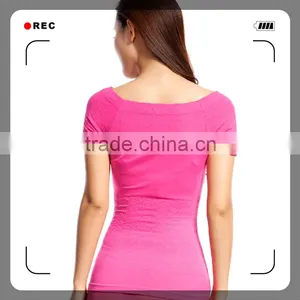 Seamless New Design Raglan Short Sleeve Women T-shirt thumbnail-3