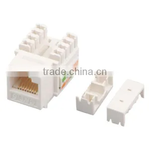 RJ45 Cat6 Keystone Jack With Cable Tie thumbnail-1