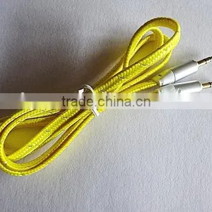 Wholesales DC3.5mm Flat Braid Metal Audio Cable thumbnail-2