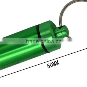 FDA Standard Waterproof Aluminium Mini Pill Case Keyring Quality Choice thumbnail-4