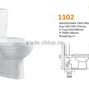 Hot Sale Washdown Toilet Wc, Bathroom Cheap Toilet ,two Piece wc Toilet Bowl Quality Choice thumbnail-2