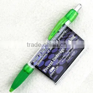 HSX-010 Promotional Fresh Color Cheap Palstic Banner Ball Pen thumbnail-1