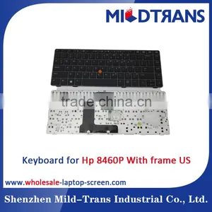 US Laptop Keyboard for HP 8460P Notebook Keyboard With Frame thumbnail-1