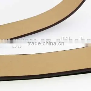 2015 Designer pu Fashion Dress Belt With Brown Shiny PU Leather in Yiwu thumbnail-4