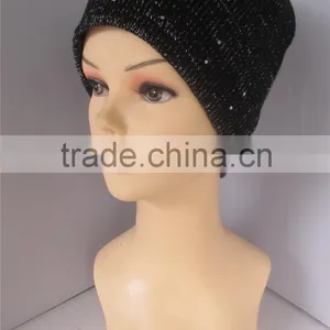 Crystal Decoration Soft Acrylic Custom Design cc Beanie Wholesale thumbnail-4