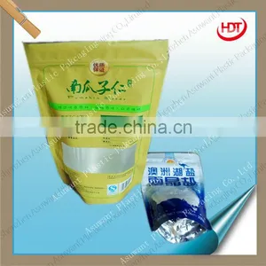 Bottom Gusset Clear Window Stand up Zipper Pouch for Food Packaging thumbnail-1