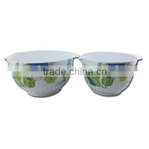 Top Quality Flower Pattern Plastic Melamine Kids Dining Bowl Set thumbnail-1