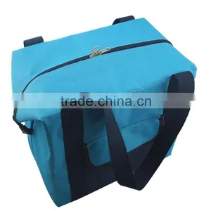 Insulated Cooler Lunch Tote Bag With Zipper Closure thumbnail-3