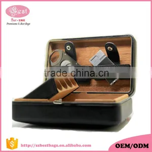 Shenzhen Genuine Leather Cigar Case Cigar Humidor thumbnail-1