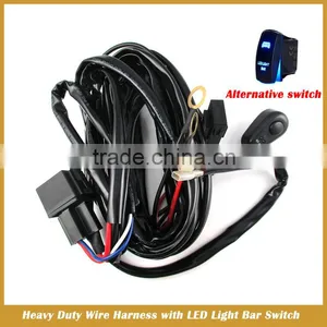Heavy Duty Wire Harness With LED Light Bar Rocker Switch for LED Work Light Bar thumbnail-2