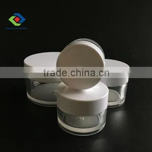 PETG Plastic Type and Hot Stamping Surface Handling Face PETG Plastic Cosmetic Cream Jar thumbnail-1