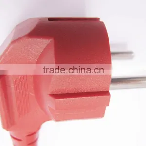 GOST-R Standard 2 Pin 16A/250V Red Electrical Plug thumbnail-1