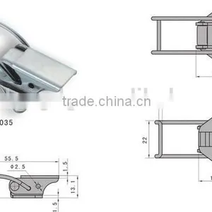 Metal SK3-035 Latch Hook / Lockout Hasp thumbnail-4