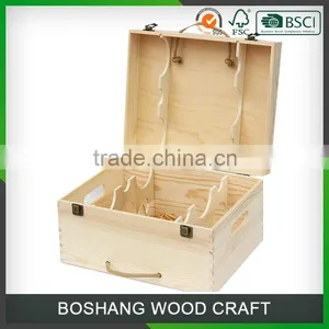 Fashion Wooden Wine Wine Bottle Packaging Box thumbnail-1