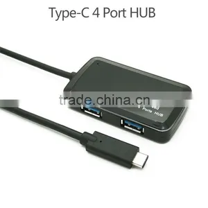 Super Thin Usb Type c Hub Usb 3.1 Type C to 4-port Usb 3.0 Hub Port With Power Switch thumbnail-4