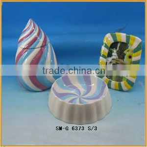 Hotsale Ceramic Pet Bowl Set Bowl Feeder for the Pet thumbnail-1