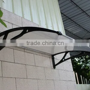 Economic Durable Easy Assembly Elegant Shade DIY Polycarbonate Aluminum Door Canopy thumbnail-4