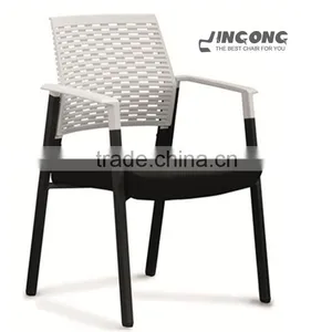Modern Leisure White Plastic Chair thumbnail-1