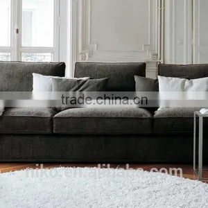 New Collection Omega High Quality Cotton and Linen Fabric Solid Wood Legs Feather Sofa Set thumbnail-4