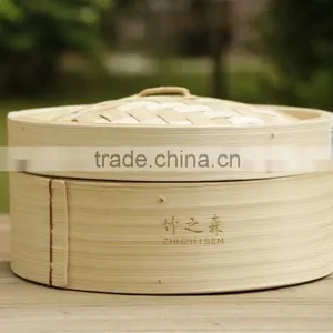 Hot Selling Food 10 Inch Bamboo Steamer thumbnail-5