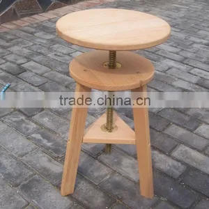 Artist Adjustable Wooden Stool thumbnail-1