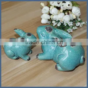 Porcelain Material Ceramic Craft Ceramic Rabbit Figurines thumbnail-6