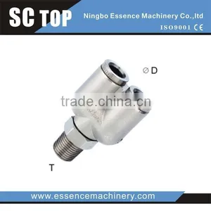 MPH Brass Connection Pneumatic Elbow Hose Connector Quick Push in Air Fittings thumbnail-2