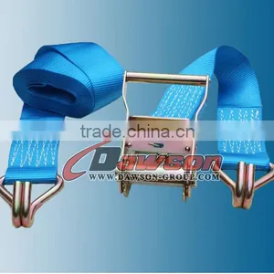 2000kg x 4m Ratchet Strap EN12195-2 TUV GS Standard thumbnail-1