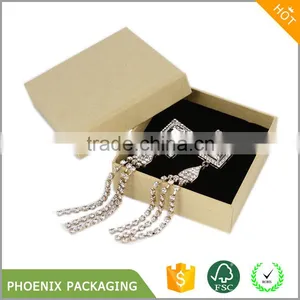 Natural Brown Kraft Paper Box Jewelry Box Customized Logos Availalbe thumbnail-1