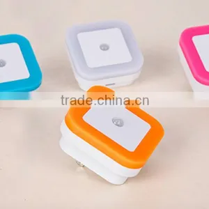 US EU AU Mini LED 0.5W Night Light Control Auto Sensor Baby Bedroom Lamp Square Four Color Led Light AC110-220V LED Night Light thumbnail-6