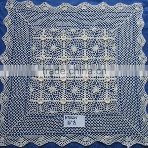 Hand Knit Crocheted Table Cloth thumbnail-3