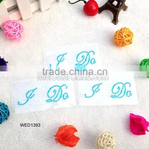 Acrylic Rhinestone Wedding Shoe Stickers I DO Sticker for Shoe,I DO Shoe Sticker,high Quality Rhinestone Wedding Stickers thumbnail-1