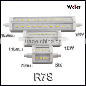 Zhejiang Factory Price and High Quality CRI>80 85-265v ac 5-15W Snd Led R7s Led Lamp for Court Yard thumbnail-1